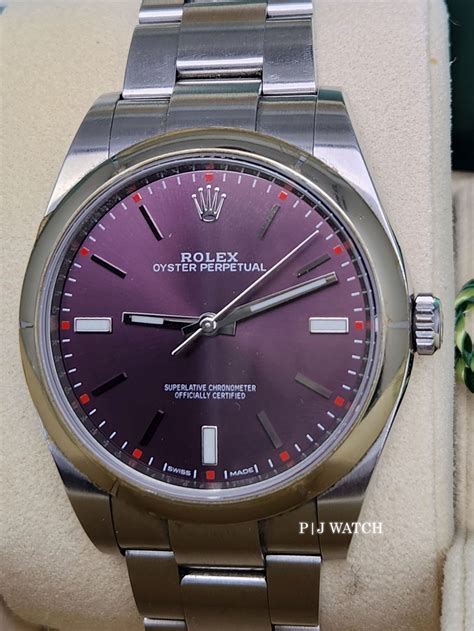 rolex 114300 red grape for sale|Rolex 114300 Oyster Perpetual 39mm Smooth Bezel Red Grape .